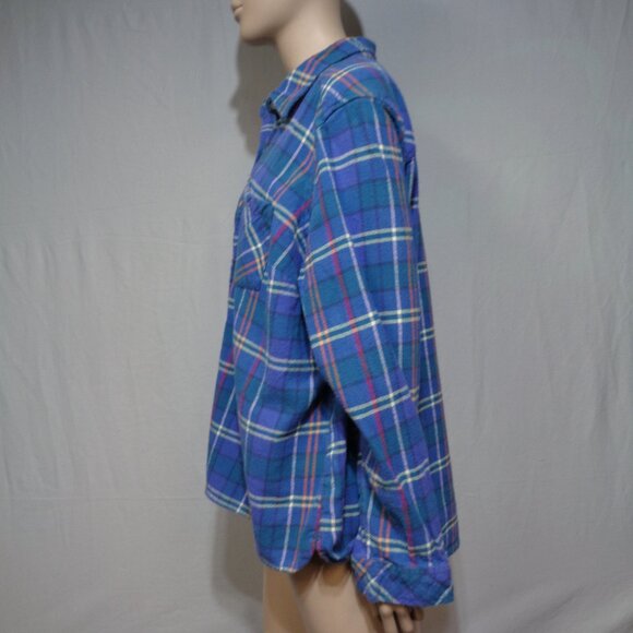 Women's Croft and Barrow blue X-large flannel - Picture 2 of 7